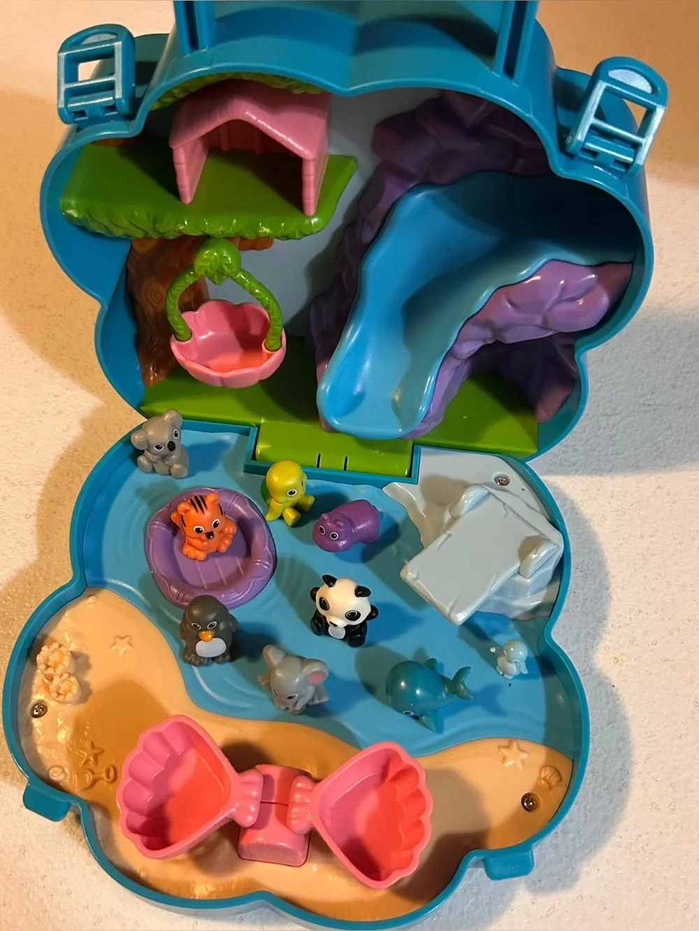 Lakeshore Learn & Play Carry Around Animal Town Playset Complete